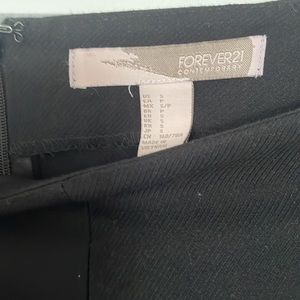 Forever21 Black Culotte Pants with Silver Grommets